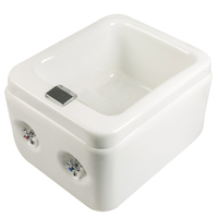 Bassin de pédicure professionnel en acrylique pour spa des pieds, petite baignoire de pédicure en surface solide