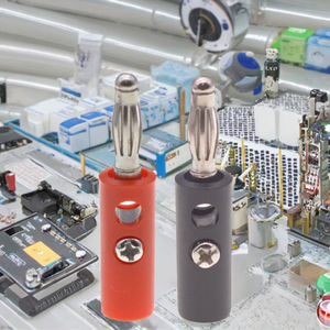 Venta caliente 4mm Banana Plug <span class=keywords><strong>Screw</strong></span> Lantern Head Solderless Audio Amplificador Plug Terminales de níquel codificados por colores - Product Image 3