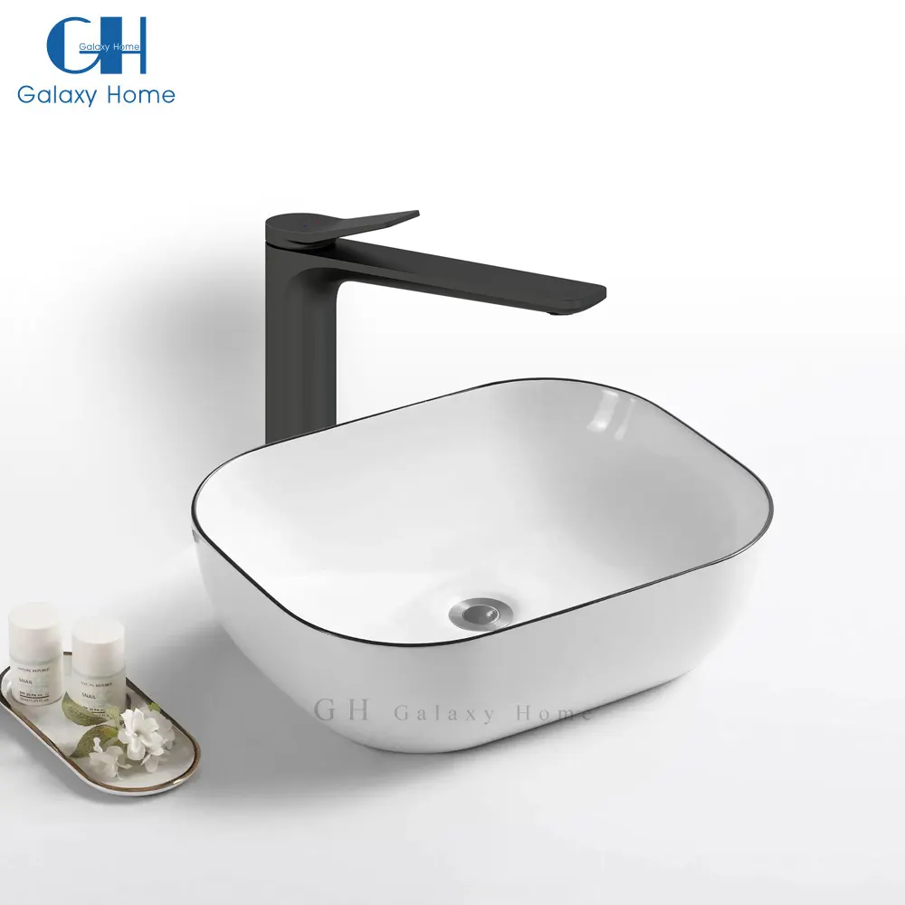 Hotel home kitchen tap deck installazione monocomando ottone nero opaco cascata rubinetto per lavabo da bagno