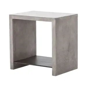 Luxury home furniture square living room table natural stone travertine rectanhle side table for home furniture