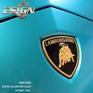 <span class=keywords><strong>Film</strong></span> de protection en vinyle sarcelle atomique métallique super brillant - Product Image 4