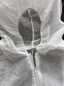 Combinaison non tissée SMS antistatique, respirante, anti-poussière, protection contre les éclaboussures de produits chimiques légers, avec chevilles élastiques - Product Image 5
