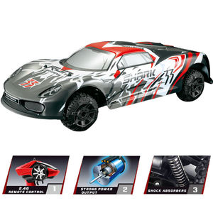 Coche de Carreras de Metal a Escala 1:8 con Control Remoto de 4 Canales, Velocidad Máxima de 60 km/h, 2.4G, Absorción de Impactos, Fuerte Tracción, Juguetes de Coches RC - Product Image 4