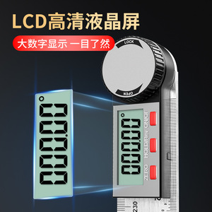 Digital Angle Ruler 360 Degree Stainless Steel Electronic <b>Measuring</b> <b>Tool</b> For Woodworking And Metalworking - Product Image 3
