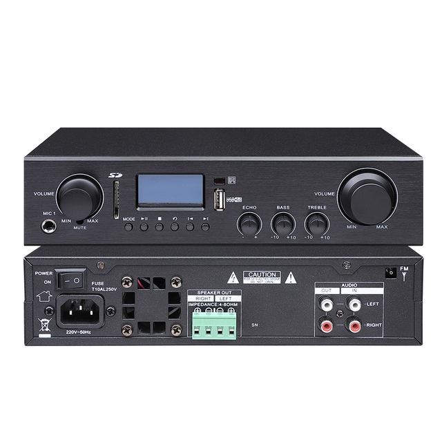 ST2200 2 Channel Home Stereo Digital Stereo Blue-tooth Mp3 Karaoke Professional Audio Mixer Amplifier