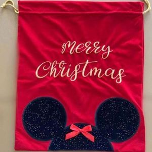 Bolsa de Regalo Navideña de Terciopelo Rojo de Lujo, con Diseño de Ratón Navideño, para Regalos de Navidad - Product Image 6