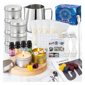 Frasco de vela blanco con tapa, empaque de lujo para velas de cera de soja perfumadas, mercancía de boutique, recuerdo de boda, colección. - Product Image 1