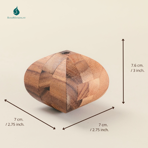Ascher: Rompecabezas de madera 3D Ascher Interlocking Lotus, juego de lógica intermedio, juguete educativo para niños y adultos - Product Image 5