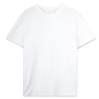 T-Shirt à Col Rond pour Homme et Femme, 100% Coton, Noir et Blanc, Prêt à Être Expédié