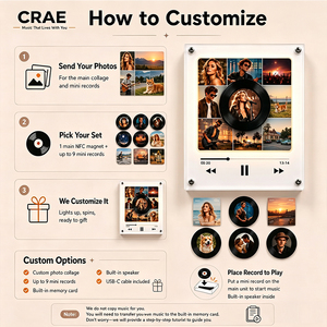 Imán de Refrigerador Personalizado con Foto, Disco de <span class=keywords><strong>Vinilo</strong></span> NFC, Música, Kpop ARMY, Canción de <span class=keywords><strong>Spotify</strong></span>, Decoración para el Hogar, Regalo - Product Image 6
