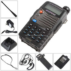 BFUV-5RA Radio Bidireccional Analógica VHF UHF de Doble Banda, Walkie Talkie de 5W de Largo Alcance, Pantalla LED, Resistente al Agua IPX-1 - Product Image 6