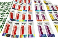 Étiquettes multicouches personnalisées, autocollants d'instructions, étiquettes de livret multicouches sur mesure