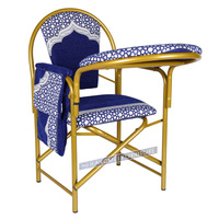 Chaise pliante en métal empilable pour mosquée, hôtel, salon, sièges de prière musulmans – Vente en gros