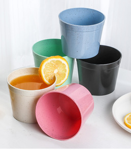 Gobelet écologique en paille de blé réutilisable et incassable pour hôtel, dortoir étudiant, salle de bain - Product Image 5