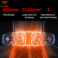 PAKISS Masseur cervical intelligent mini en gros, technologie de chaleur par impulsions à toucher réel, 10 modes, 16 niveaux, batterie 1000 mAh