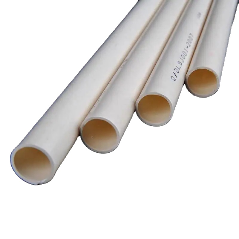 Tubos de conducto eléctrico de Pvc, plástico blanco, venta al por mayor de fábrica, 16Mm, 20Mm, 25Mm, 32Mm