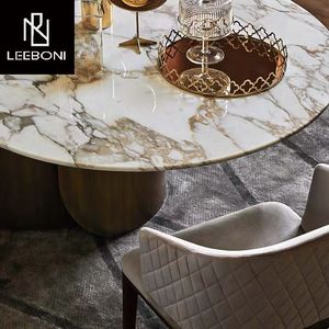 Stile contemporaneo in marmo Top <span class=keywords><strong>sala</strong></span> <span class=keywords><strong>da</strong></span> <span class=keywords><strong>pranzo</strong></span> mobili <span class=keywords><strong>rotondo</strong></span> <span class=keywords><strong>tavolo</strong></span> rotante <span class=keywords><strong>con</strong></span> Lazy Susan - Product Image 3