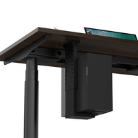 Support de support de support de châssis d'ordinateur, support universel de boîtier de PC en métal sous le bureau support de CPU réglable