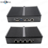 EGLOBAL shenzhen mini pc 4 puertos LAN J1900 procesador quad core Router thin pc cliente x86