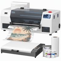 Impresora DTF A3 I3200, Nueva Máquina de Impresión de Camisetas, Película de Transferencia Antiobstrucción de 33 cm, Kit Completo de 8 Colores, 4 Tintas Blancas con Circulación Automática