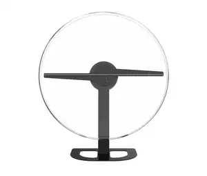 New 32cm hologram fan with table case holographic display with table stand advertising led displayer with 34cm cover