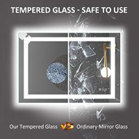 Miroirs de luxe rectangulaires modernes Full Function Glass Tv Android Led Mirror Écran tactile Smart Miroir de salle de bain Led