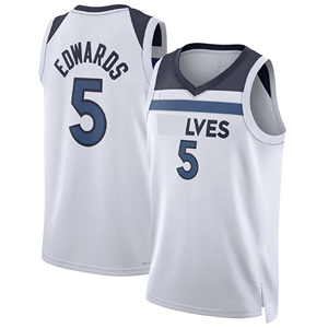 Shorts de basket-ball cousus pour hommes et jeunes Minnesota 5 # Edwards 21 # Garnett 3 # McDaniel 27 # Maillot de basket-ball américain Gobert - Product Image 4
