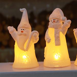 Mini Christmas Warm White LED Santa/Snowman Lights Eco-Friendly <b>Battery</b> <b>Operated</b> Hot Sale Products with Wholesale Price - Product Image 3