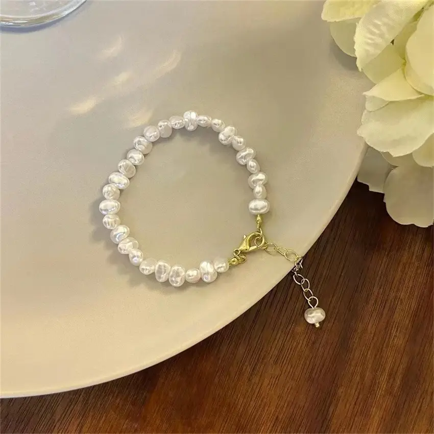 Baroque Natural Pearl Bracelets For Ladies 2022 New Fashion Jewelry Classic Bracelet Party Girl's Sexy Accessories