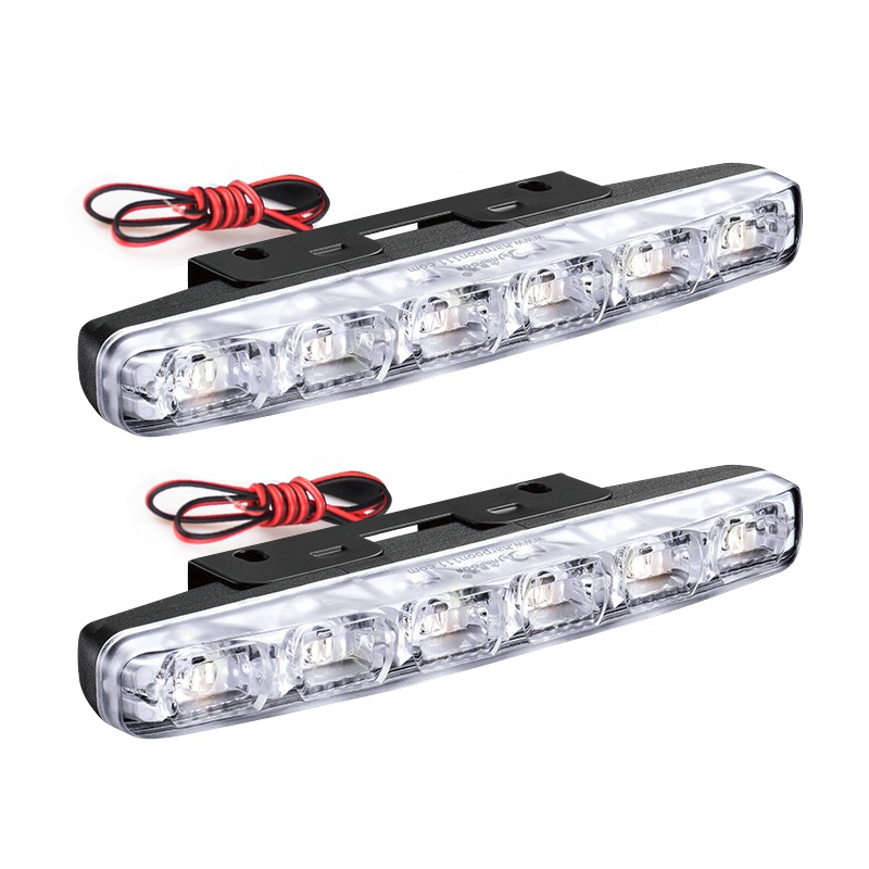 Автомобильная светодиодная сигнальная лампа DRL, рабочая противотуманная лампа, дневные ходовые огни, автомобильная сборка, Стайлинг, супер яркий белый, внешний 12 В, 8 светодиодов