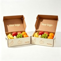 Groothandel draagbare golfkartonnen dozen voor fruitverpakkingen, op maat gemaakte dozen voor appels, mango's, bananen, verzenddozen