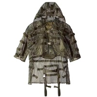 Combinaison Ghillie Respirante de Haute Qualité pour Jeux CS et Sports, Base Sniper Tog, Compatible Hydratation, Vert