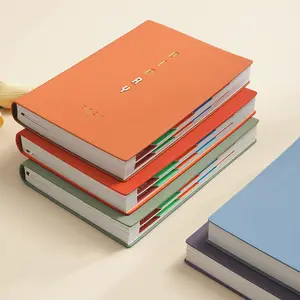 Keluaran baru A5 stok warna penuh 2024 buku harian perawatan diri kertas tebal jurnal komposisi Notebook cetak grosir dengan desain Logo