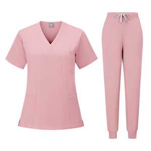 Unisex Quick Dry <b>Scrub</b> <b>Set</b> Moisture Wicking Split Uniform Hospital Medical Workwear S XXL - Product Image 4