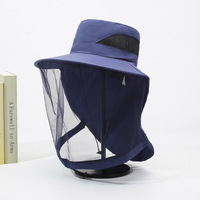 Gorra de Apicultura con Malla Antimosquitos, para Hombre y Mujer, con Visera Grande, Protección Solar Anti-UV, Sombrero de Pescador