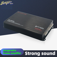 Amplificateur de voiture Sengerwire D9500F 4 canaux classe AB 4 x 50W RMS 12V avec égaliseurs et entrée RCA pour modification audio automobile