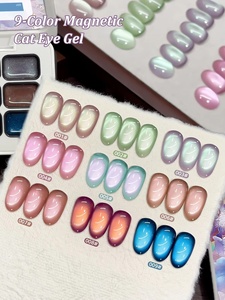 กาวทาเล็บแบบกระปุก 9 สี แคทอาย สีสันสดใส ติดทนนาน กึ่งแข็ง ยอดนิยม สำหรับร้านทำเล็บโดยเฉพาะ - Product Image 4