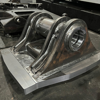 Grandes pièces résistantes faites sur commande de tôle de structure métallique en métal d'usine soudant le service de fabrication en métal de cadre en acier