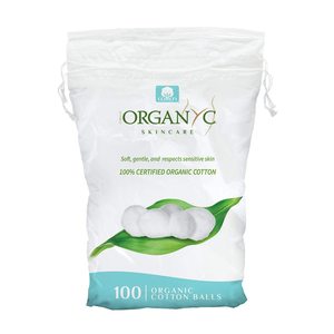 I batuffoli di cotone organico 100% Organyc 100 contare per il batuffolo di cotone Premium per la pelle sensibile
