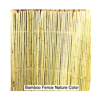Panneau de clôture roulé décoratif en bambou brun caramel d'arrière-cour