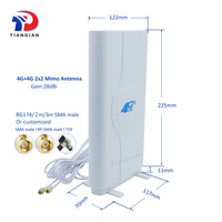 Antenne de routeur 4G externe 698-2700Mhz à gain élevé 28dBi 2x2 Mimo Lte Antenne panneau 4G