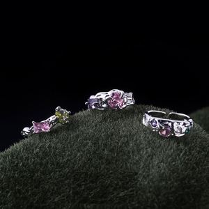 Fine Jewelry Colorful Mini Zircon <b>Rings</b> for Women <b>Silver</b> Color <b>Adjustable</b> Finger <b>Ring</b> Sweet Girls Fashion Jewelry - Product Image 6