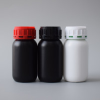 Bouteille agricole en PEHD à bouchon vissé avec insert EPE et capuchon fileté, joint d'étanchéité renforcé, conteneur pour produits chimiques agricoles, vente en gros usine
