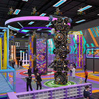 Dola - Circuito de Cuerdas para Escalar en Interiores, Tamaño Personalizado, Capacidad para Más de 100 Personas, Equipo de Juegos, Estacas de Flor de Ciruelo, Parque de Aventuras Interior