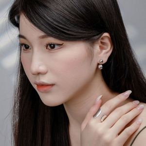 Dylam Metallic Style Wholesale Minimalist Irregular <b>Adjustable</b> <b>Ring</b> 925 <b>Sterling</b> <b>Silver</b> Engagement Wedding Women <b>Ring</b> - Product Image 4