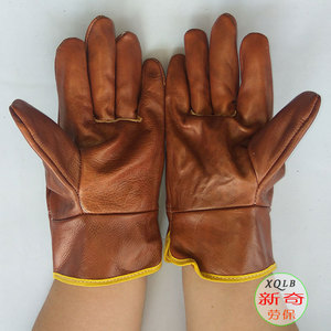 Full-Grain Cowhide Short Welding <b>Gloves</b> With Split Blades For TIG Welding Industry Unlined Molten Metal Splash Test <b>Type</b> A - Product Image 3