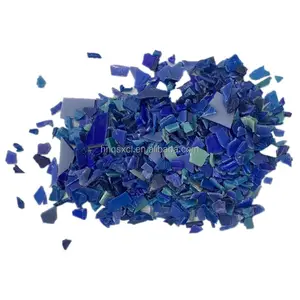 Restos de tambor azul de HDPE virgen de alta calidad, pellets de materia prima de plástico HDPE reciclado azul