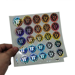 Изготовленный На Заказ отражение Радуга голографической фольги наклейки этикеток клейкая лазерный призматический голограммных наклеек - Product Image 2