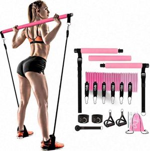 Barre de Pilates multifonctionnelle personnalisable en latex TPE avec bandes de résistance à haute élasticité pour exercices de fitness - Product Image 1