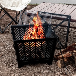 Barbecue à <span class=keywords><strong>bois</strong></span> multifonctionnel personnalisé pour l'extérieur, le camping et la terrasse, avec pioche à feu - Product Image 2